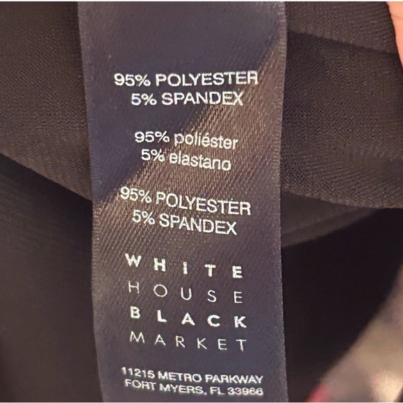 White House Black Market Reversible Sheath Dress – Floral / Black – Size S #154 - Picture 8 of 8